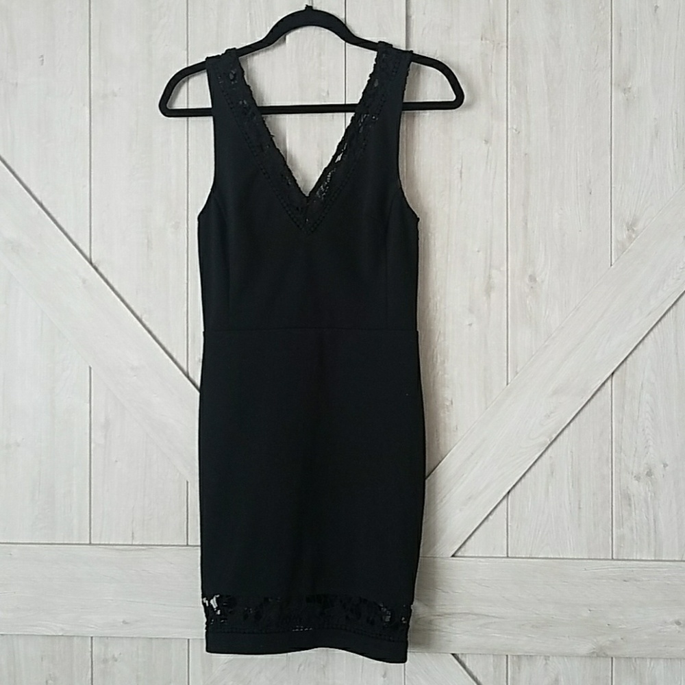 Black lace dress